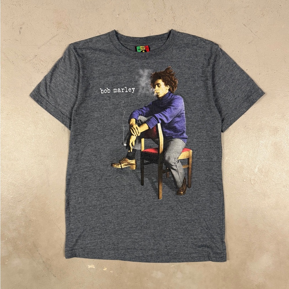 Vintage Y2K Bob Marley Skater Retro Causal Essential Tee T-Shirt Size Large